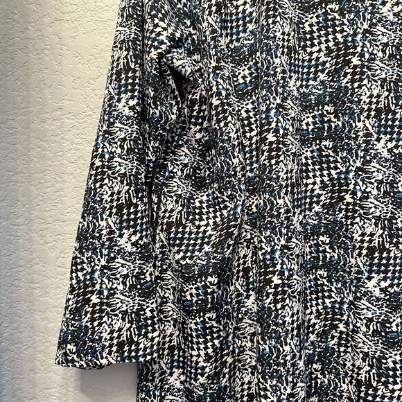 NY Collection Shirt Dress Light Weight Boho Button Down Modest Preppy Size XL - Picture 5 of 14